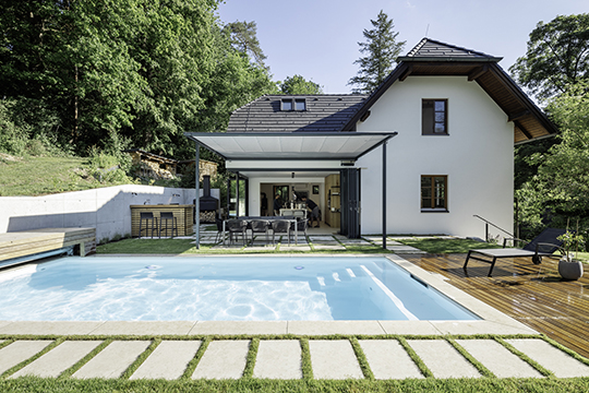 Solarlux Glas-Faltwand EFH St. Pölten