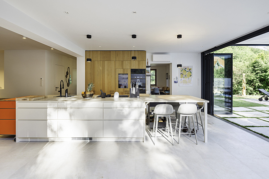 Solarlux Glas-Faltwand EFH St. Pölten