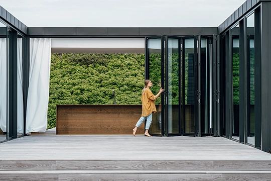 Gläsernes Strandhaus Dänemark