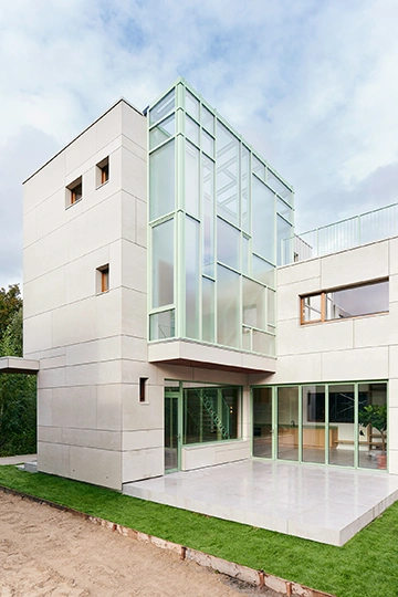 Solarlux Glas-Faltwand Einfamilienhaus Amsterdam 