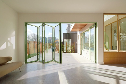 Solarlux Glas-Faltwand Einfamilienhaus Amsterdam 