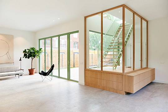 Solarlux Glas-Faltwand Einfamilienhaus Amsterdam 