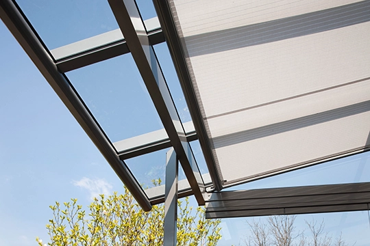 Beschattung Glashaus