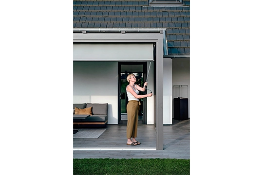 Beschattung Glashaus