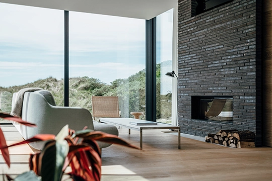 Gläsernes Strandhaus Dänemark