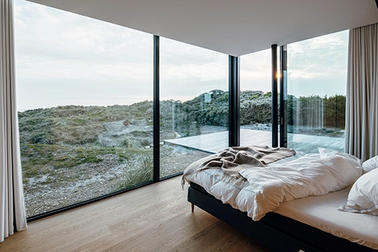 Gläsernes Strandhaus Dänemark