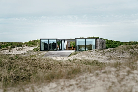 Gläsernes Strandhaus Dänemark