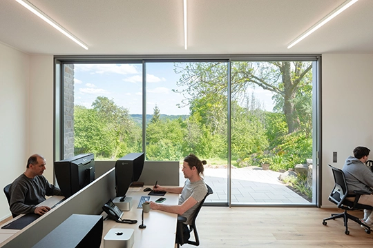 Schiebefenster cero Atelier für Architekturfotografie