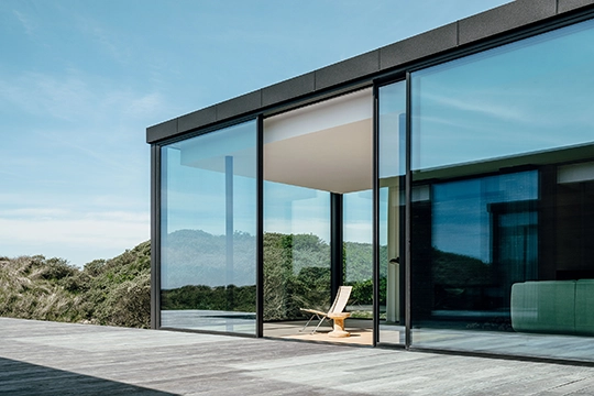 Gläsernes Strandhaus Dänemark