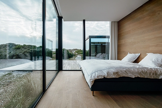 Gläsernes Strandhaus Dänemark