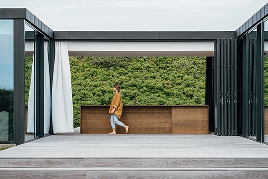 Gläsernes Strandhaus Dänemark