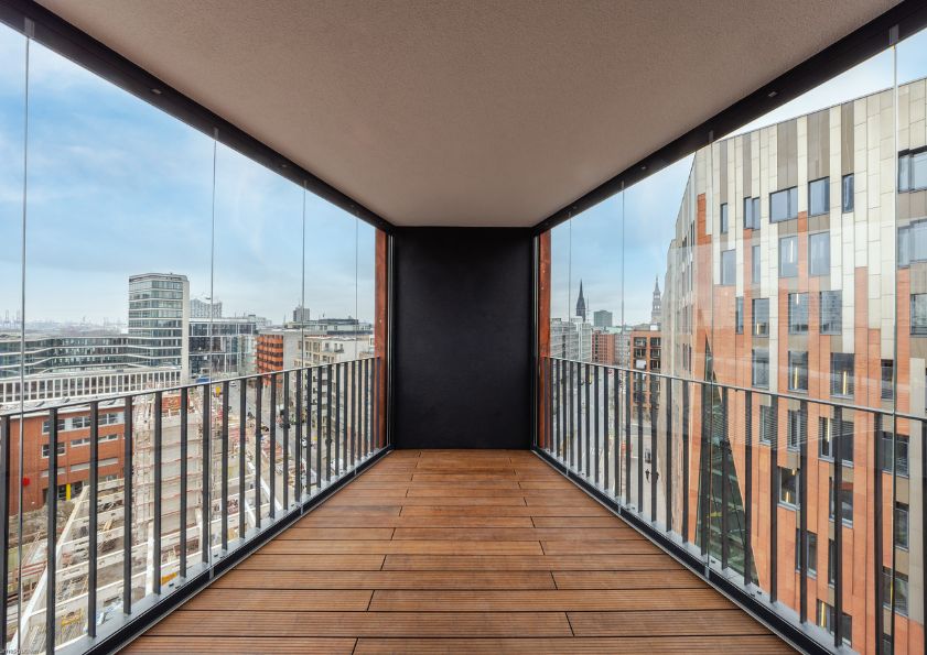 balcon vitré avec Proline T donnant sur la rue