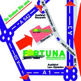 Anfahrtsskizze fortuna Wintergarten