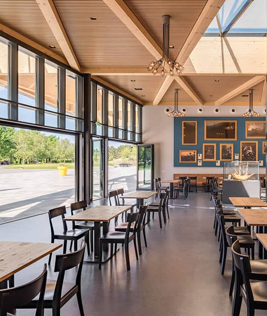 Open glazen vouwwand Keukenhof