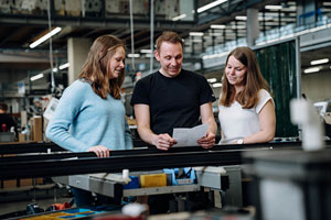 Henrike, Marie und Patrick