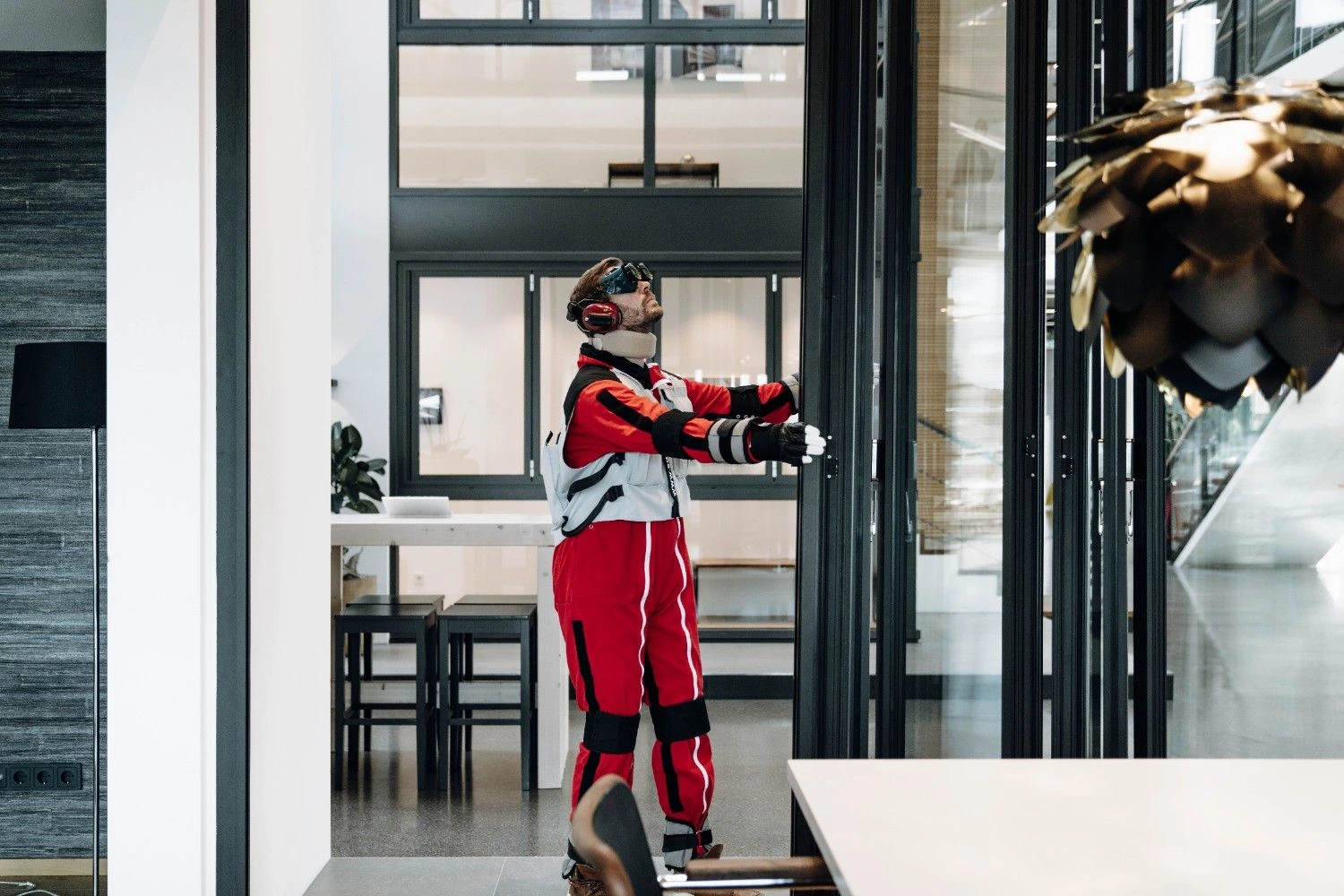 Impact resistance glass door testing 