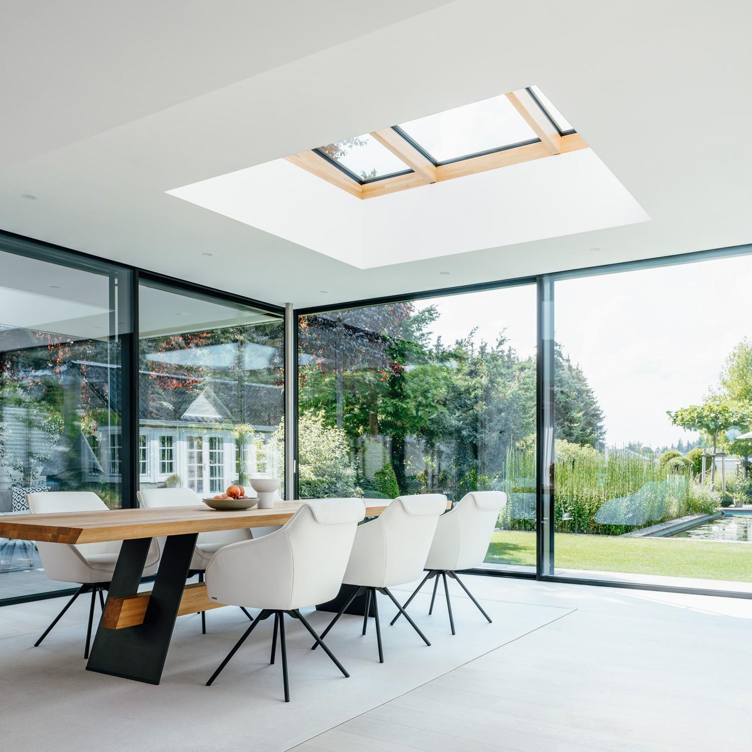Glass orangery extension