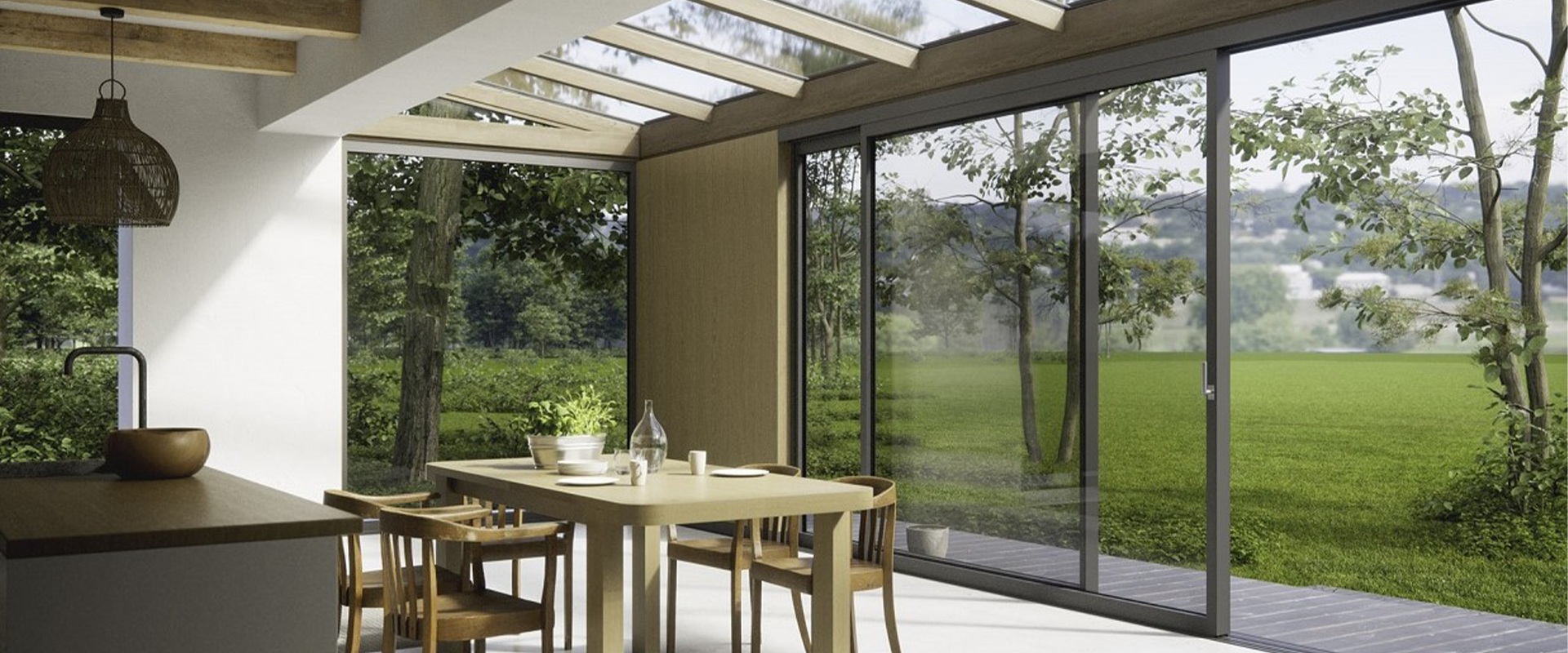 Baie coulissante terrasse