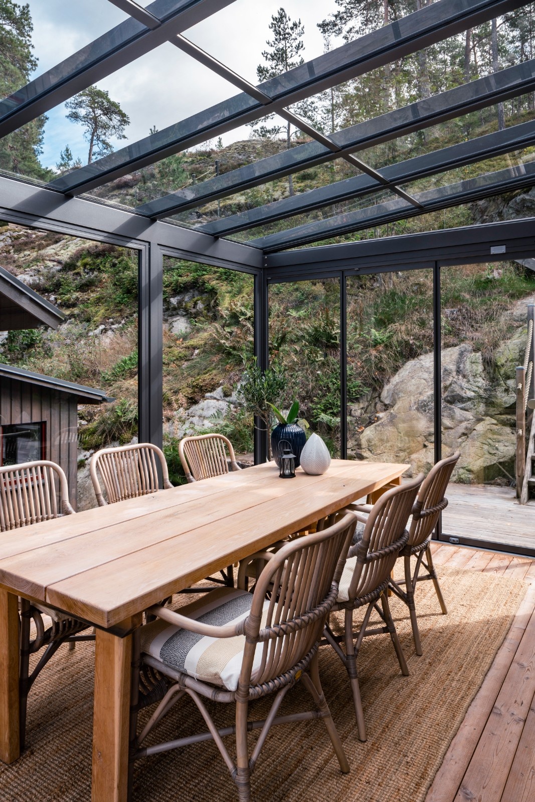 Glass canopies - pergolas
