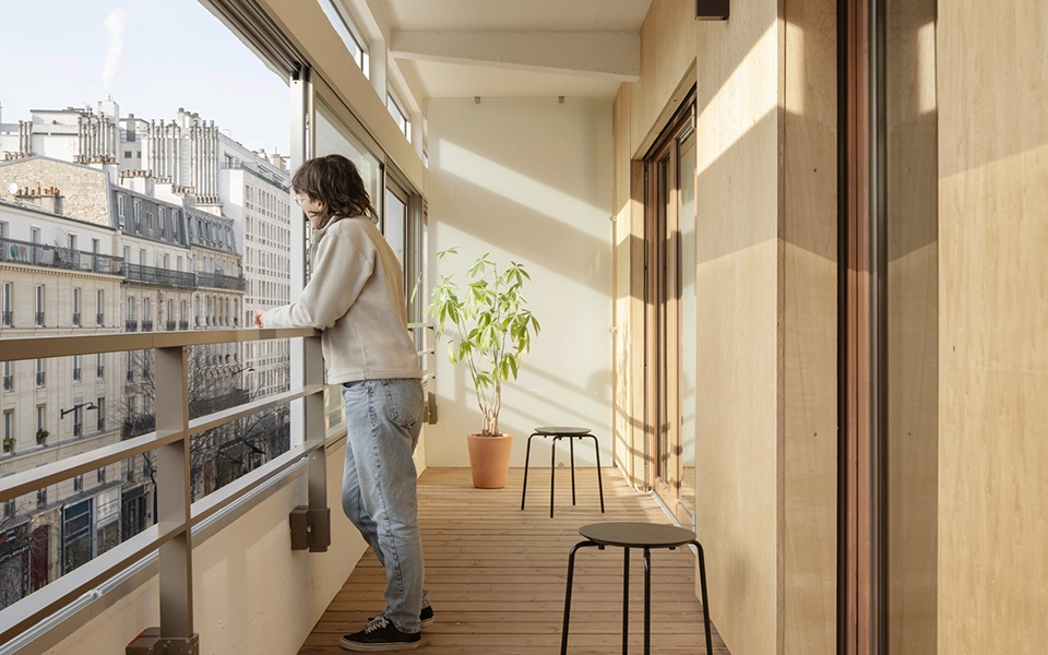 Baie accordéon Avenue Parmentier Paris