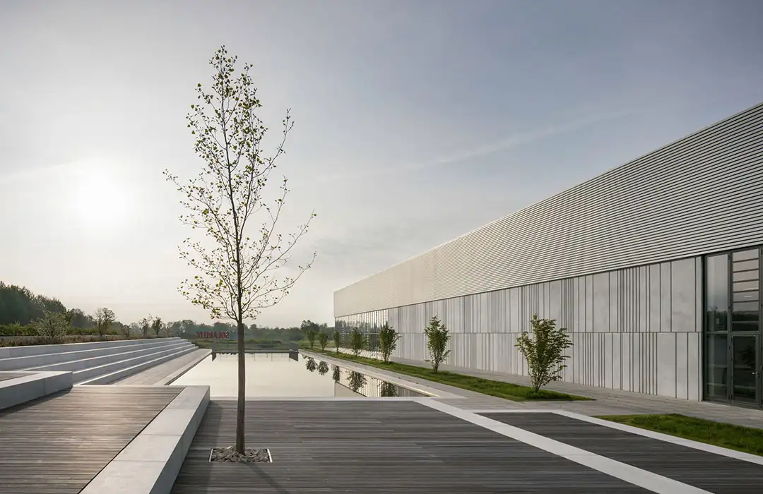 Solarlux Campus Produktion Rückhaltebecken