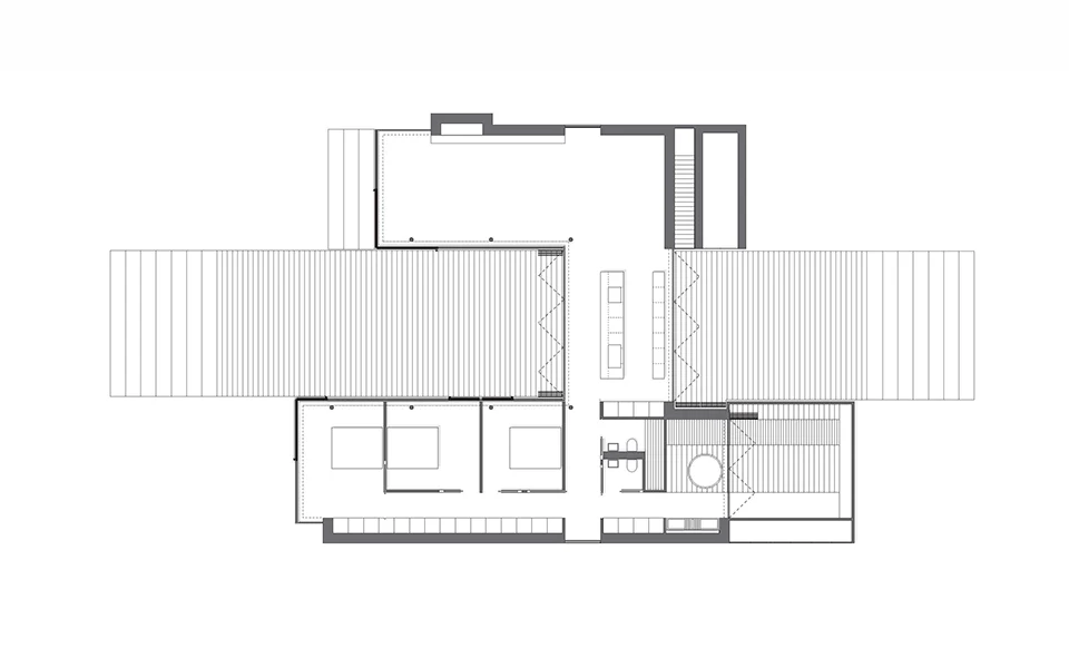 Strandhaus Dänemark - Zeichnung Floorplan