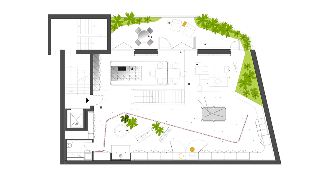 Glas-Faltwand Raphaels Refugium