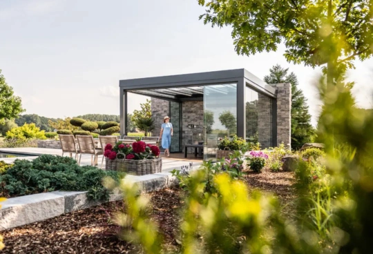 Overdækket terrasse til sommerhus