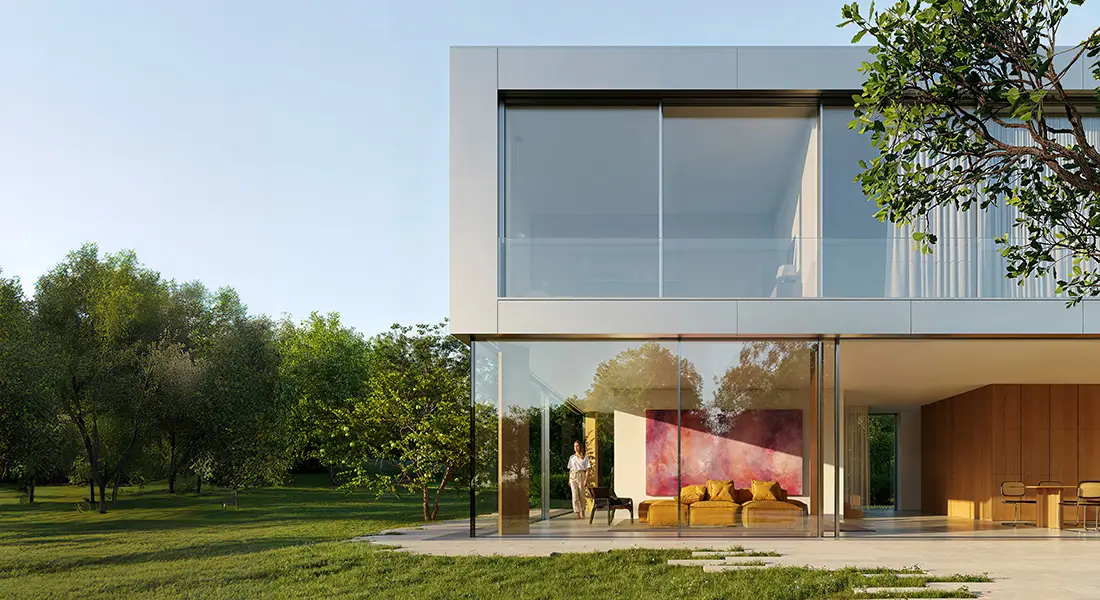 cero frameless rahmenloses Schiebefenster