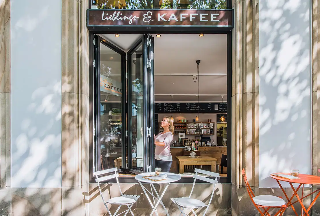 solarlux baie accordeon cafe osnabruek