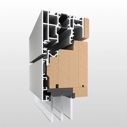 profile combiline bois aluminium