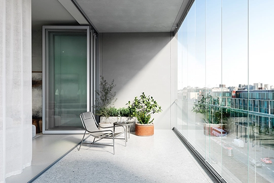  Solarlux balkonbeglazing - dubbele gevelconcept