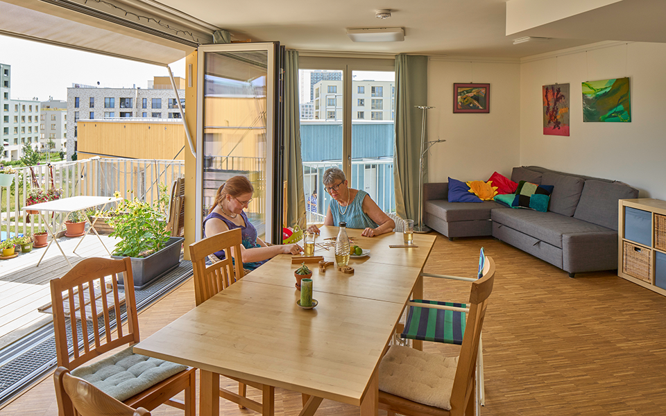 Glas-Faltwand wagnisWEST