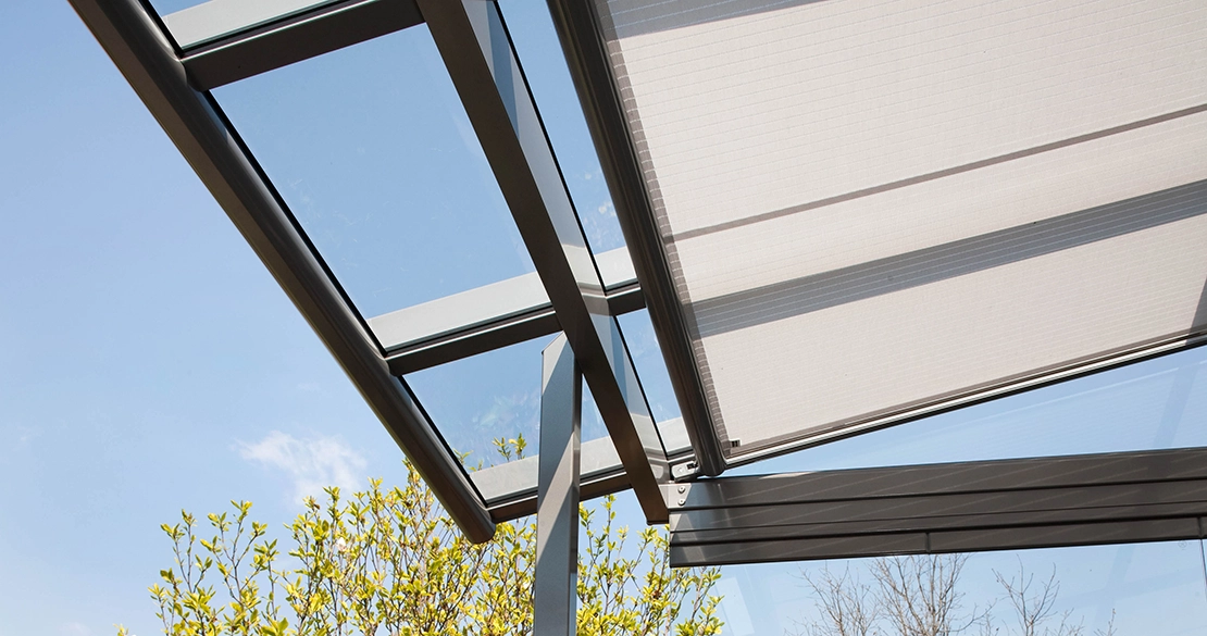 Beschattung Glashaus