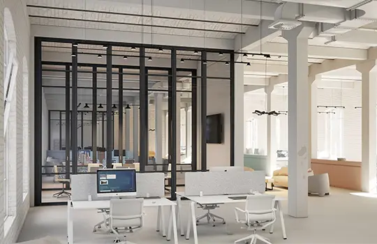 Solarlux new yorker væg og dør.