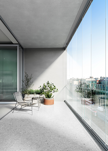 Die Schiebe-Dreh-Systemfamilie Proline T - Innenansicht