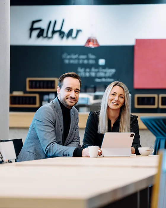 Beratungssituation bei Solarlux