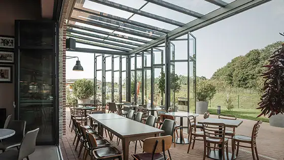 Gastronomie Au´ßenbereich Terrassenüberdachung