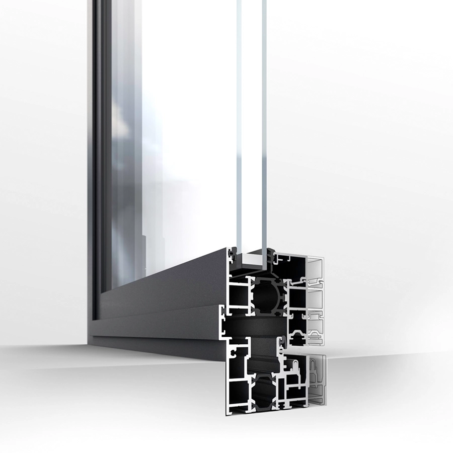 Solarlux foldesektion highline detalje.