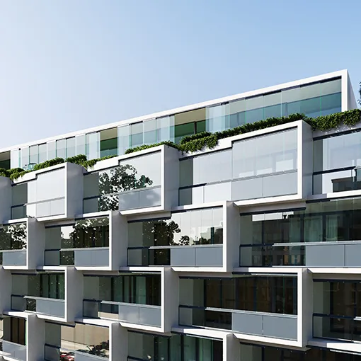 Balkonverglasung und Glasbrüstung von Solarlux